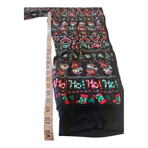 Disney Minnie Mouse Fair Isle Holiday Plus Size Pajamas Leggings NEW Plus 2X - Picture 7 of 13